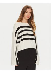TwinSet - TWINSET Sweter 241TE3020 Biały Regular Fit. Kolor: biały. Materiał: syntetyk, wiskoza