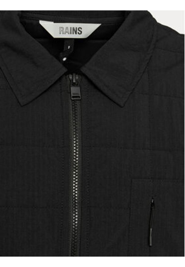 Rains Koszula Giron Liner Overshirt T1 19420 Czarny Regular Fit. Kolor: czarny. Materiał: syntetyk