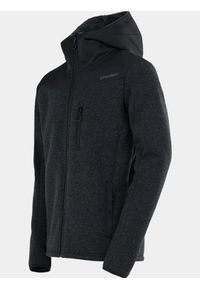 FUNDANGO - Bluza Polarowa Męska Fundango Ashford. Kolor: czarny, szary, wielokolorowy. Materiał: polar. Sport: turystyka piesza
