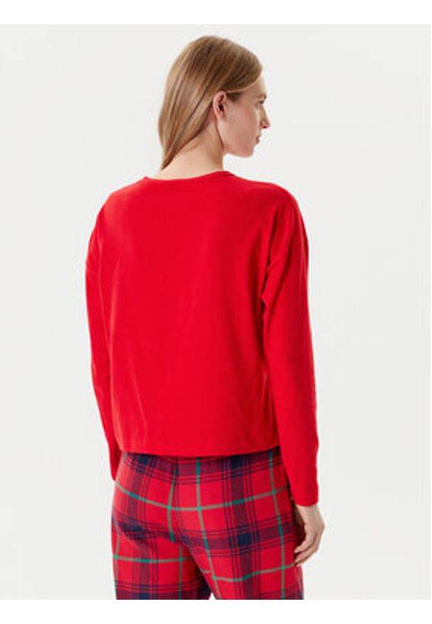 United Colors of Benetton - United Colors Of Benetton Koszulka piżamowa 3DKE3M06L Czerwony Regular Fit. Kolor: czerwony. Materiał: bawełna