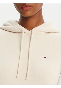 Tommy Jeans Bluza Flag DW0DW19958 Beżowy Regular Fit. Kolor: beżowy. Materiał: bawełna