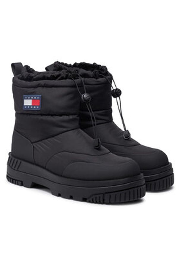 Tommy Jeans Śniegowce EM0EM01449 Czarny. Kolor: czarny. Materiał: materiał