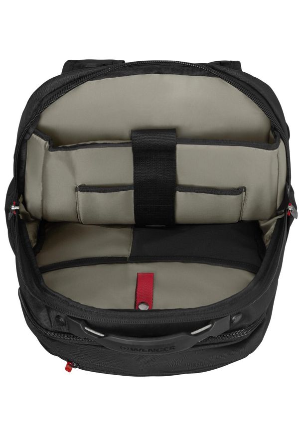 Plecak Wenger Cosmic 17'' czarny. Kolor: czarny. Materiał: materiał. Styl: casual