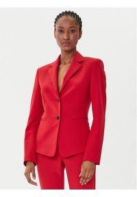 Hugo - HUGO Marynarka Agonia-1 50539976 Czerwony Slim Fit. Kolor: czerwony. Materiał: syntetyk