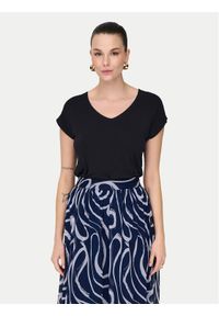 only - ONLY T-Shirt Rilla 15315776 Czarny Regular Fit. Kolor: czarny. Materiał: wiskoza #1