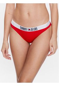 Tommy Jeans Dół od bikini UW0UW04451 Czerwony. Kolor: czerwony. Materiał: syntetyk #1