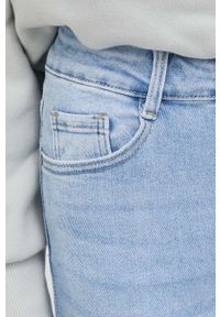Answear Lab jeansy premium jeans damskie high waist. Stan: podwyższony. Kolor: niebieski. Styl: wakacyjny #3