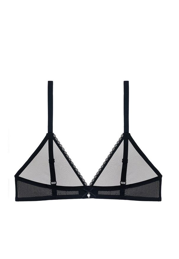 Intica - Biustonosz gładki miękki z elastycznym wykończeniem Ivi. Kolor: czerwony. Materiał: materiał. Wzór: gładki