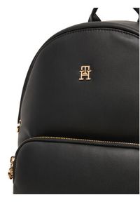 TOMMY HILFIGER - Tommy Hilfiger Plecak Popette Soft Dome AW0AW17652 Czarny. Kolor: czarny. Materiał: skóra #3