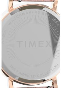 Timex zegarek TW2U40500 Fairfield Floral damski kolor różowy. Kolor: różowy. Materiał: materiał, skóra #4