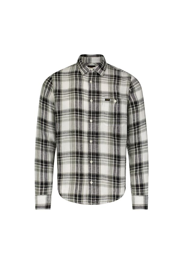 Lee - LEE MĘSKA KOSZULA LEESURE SHIRT OLIVE GROVE 112350073 L66N045022
