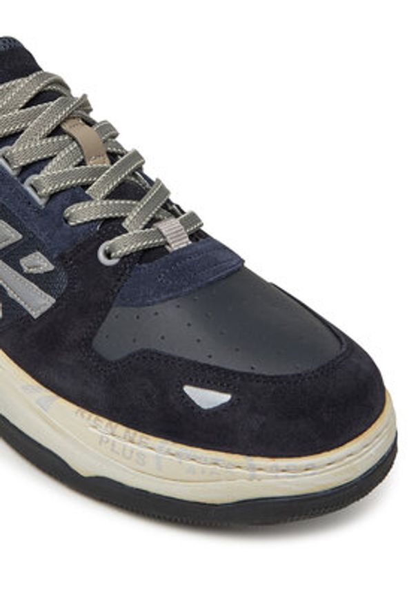 Premiata Sneakersy DRAKE VAR 403 Granatowy. Kolor: niebieski. Materiał: skóra, zamsz
