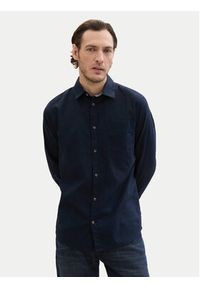Tom Tailor Koszula 1040141 Granatowy Regular Fit. Kolor: niebieski. Materiał: bawełna #4