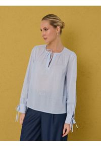 Sinsay - Bawełniana koszula z ozdobnymi wiązaniami - wielobarwny. Materiał: bawełna #1