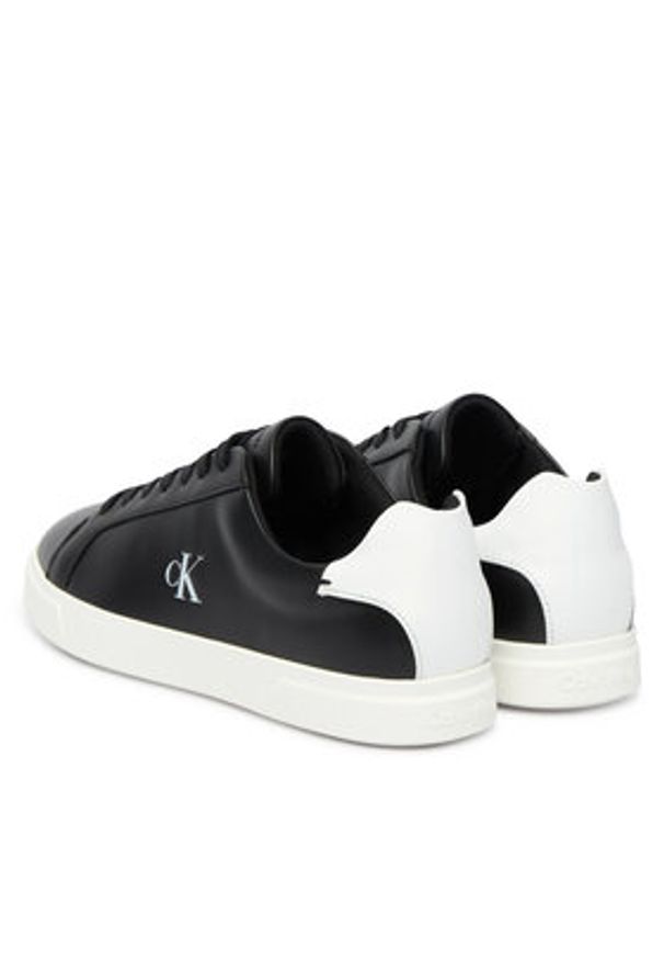 Calvin Klein Sneakersy Low Pro Cup Laceup Lth Moire HW0HW02845 Czarny. Kolor: czarny. Materiał: skóra