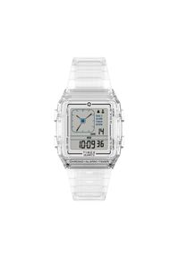 Timex Zegarek Q LCA TW2W45200 Przezroczysty