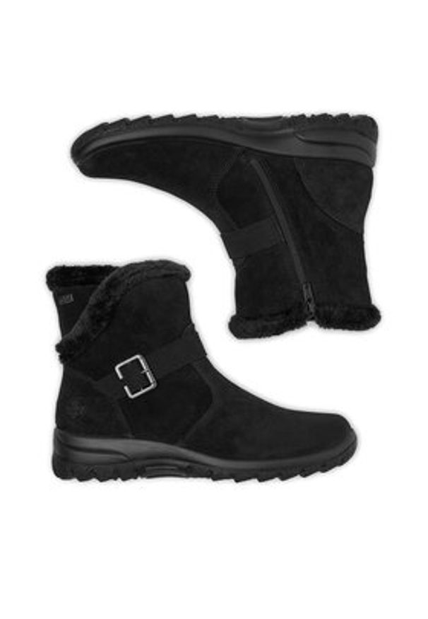 Rieker Botki CEO-L7179-00 Czarny. Kolor: czarny. Materiał: skóra, zamsz