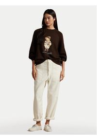 Polo Ralph Lauren Bluza 211A87105001 Brązowy Relaxed Fit. Typ kołnierza: polo. Kolor: brązowy. Materiał: bawełna #2