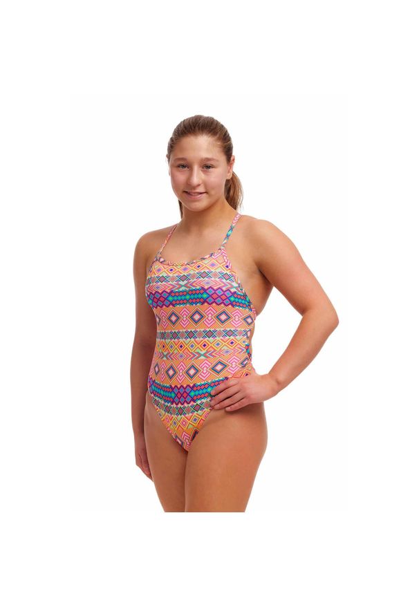FUNKITA - Strój do pływania dziewczęcy Funkita Devil In Detail - Twisted. Kolor: różowy