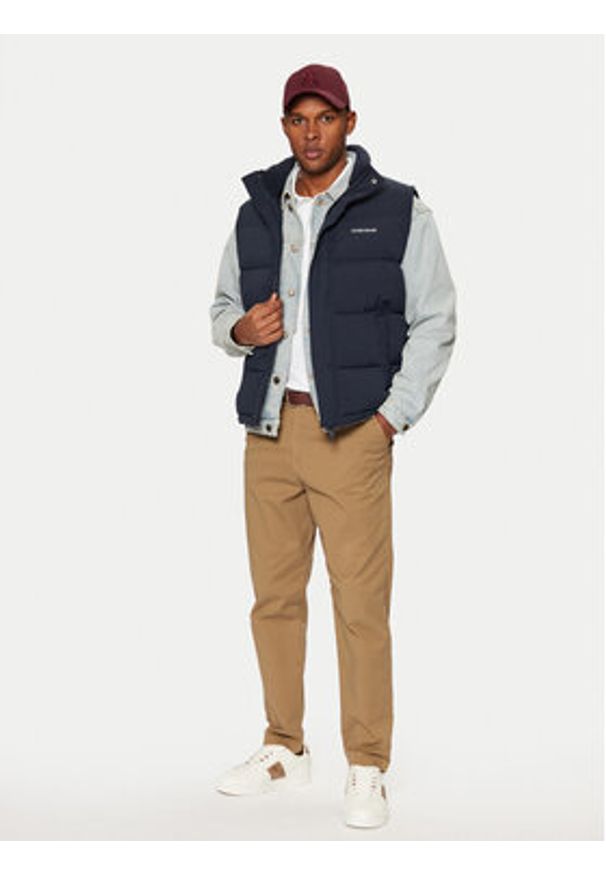 Guess Jeans Kamizelka M4BN47 WGII2 Granatowy Regular Fit. Kolor: niebieski. Materiał: syntetyk