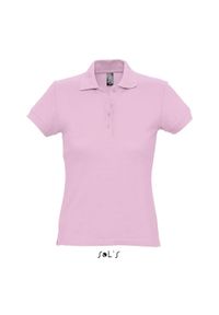 SOL'S - Polo Sol's Passion. Okazja: na co dzień. Typ kołnierza: polo. Kolor: różowy. Styl: casual #1