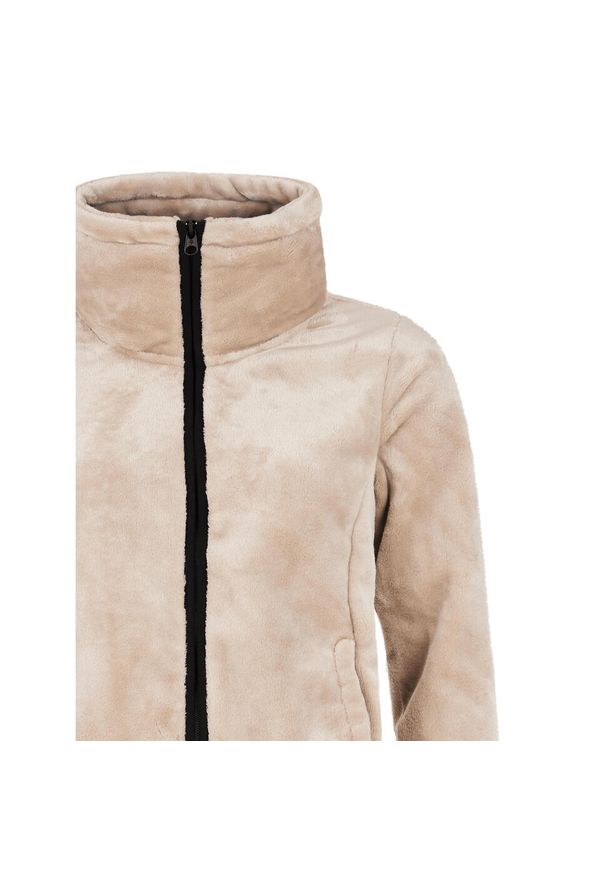 Damski polar rozpinany na całej długości Protest Vance. Kolekcja: plus size. Kolor: beżowy. Materiał: polar. Sezon: zima