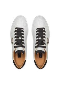 Philipp Plein - PHILIPP PLEIN Sneakersy Leather Lo Top SADS USC0537 PLE022N Biały. Kolor: biały. Materiał: skóra