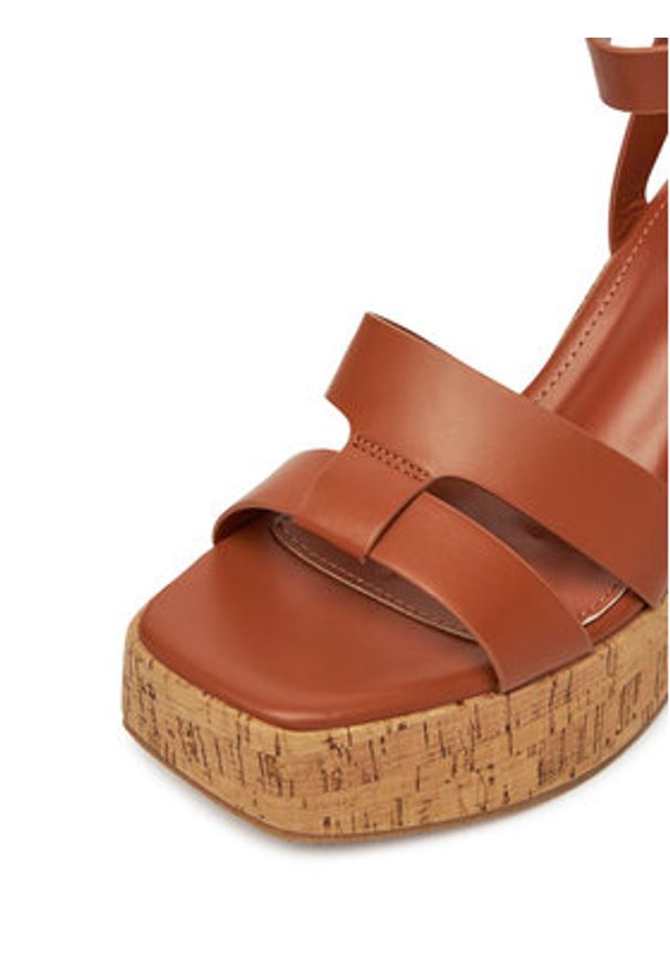 DeeZee Sandały F23858 Brązowy. Kolor: brązowy. Materiał: materiał, syntetyk