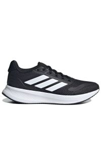 Adidas - Buty dziecięce adidas Runfalcon 5 IE8589 - czarne. Zapięcie: pasek. Kolor: czarny. Materiał: guma. Szerokość cholewki: normalna. Wzór: paski. Model: Adidas Cloudfoam