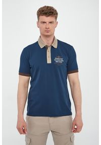 Aeronautica Militare - Polo męskie z haftem AERONAUTICA MILITARE. Typ kołnierza: polo. Wzór: haft #2