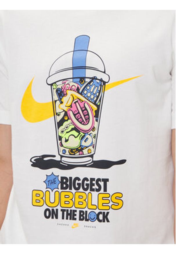 Nike T-Shirt HJ0770 Biały Regular Fit. Kolor: biały. Materiał: bawełna