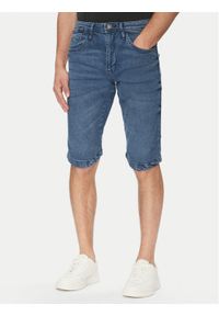 INDICODE Szorty jeansowe Kem 70-172 Niebieski Slim Fit. Kolor: niebieski. Materiał: bawełna