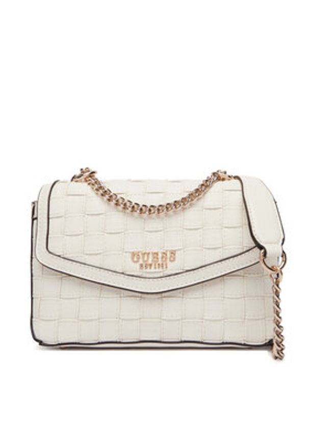 Guess Torebka Sandy HWWG84 18210 Écru. Kolor: kremowy. Materiał: skórzane