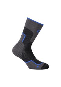 Skarpety trekkingowe CMP WOOL MID. Kolor: szary, wielokolorowy, czarny. Materiał: wełna. Sport: outdoor, turystyka piesza #1
