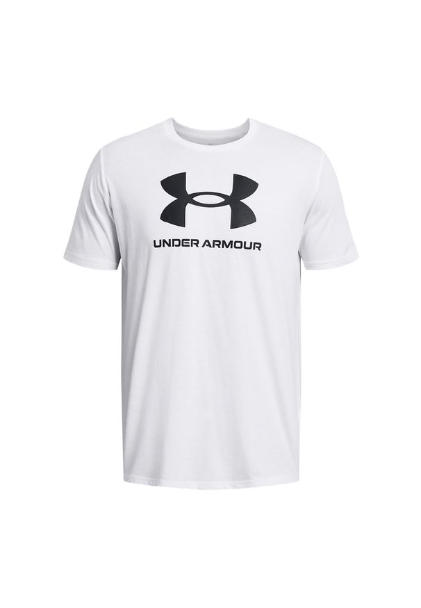 Koszulka męska Under Armour Sportstyle Logo Update. Kolor: biały. Długość rękawa: krótki rękaw. Długość: krótkie. Sport: fitness