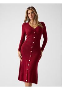 Guess Sukienka codzienna 180177 Czerwony Classic Fit. Okazja: na co dzień. Kolor: czerwony. Typ sukienki: proste. Styl: casual #5