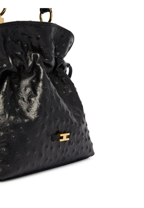 Elisabetta Franchi Torebka BS-51N-62E2-V600cza Czarny. Kolor: czarny. Materiał: skórzane