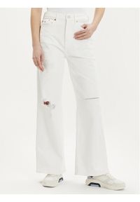 Tommy Jeans Jeansy Claire DW0DW18322 Biały Wide Leg. Kolor: biały #1