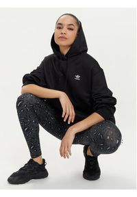 Adidas - adidas Bluza adicolor Trefoil IU2409 Czarny Oversize. Kolor: czarny. Materiał: bawełna, syntetyk