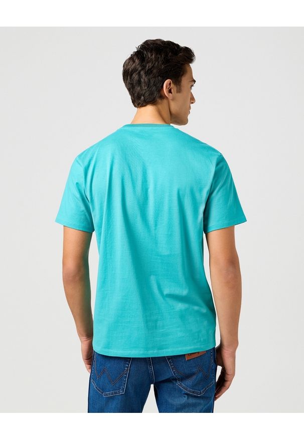 Wrangler - MESKA KOSZULKA WRANGLER SMALL LOGO TEE LATIGO BAY 112362813