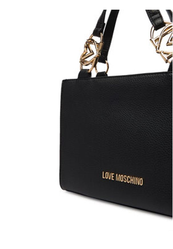 Love Moschino - LOVE MOSCHINO Torebka JC4006PP1OLB0000 Czarny. Kolor: czarny. Materiał: skórzane