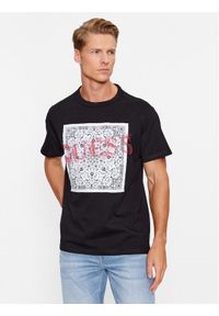 Guess T-Shirt M3BI84 K8FQ4 Czarny Regular Fit. Kolor: czarny. Materiał: bawełna #1