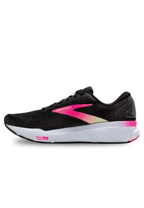 Brooks - Buty do biegania Ghost 16 Rozmiar 39 - 1204071B074 Czarny. Zapięcie: sznurówki. Kolor: czarny, wielokolorowy. Materiał: syntetyk, materiał. Szerokość cholewki: normalna