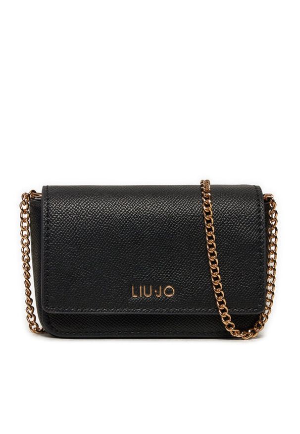 Liu Jo Torebka Ecs S Crossbody AF4278 E0087 Czarny. Kolor: czarny. Materiał: skórzane