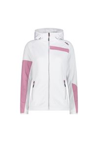 Bluza damska CMP. Kolor: różowy, biały, wielokolorowy. Styl: sportowy. Sport: turystyka piesza