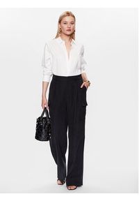 DKNY Spodnie materiałowe P3BKTR20 Czarny Relaxed Fit. Kolor: czarny. Materiał: wiskoza #4