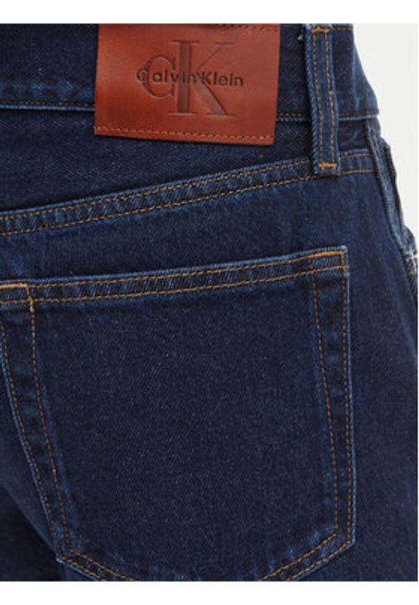 Calvin Klein Jeans Szorty jeansowe LV047F768G Granatowy Slim Fit. Kolor: niebieski. Materiał: bawełna