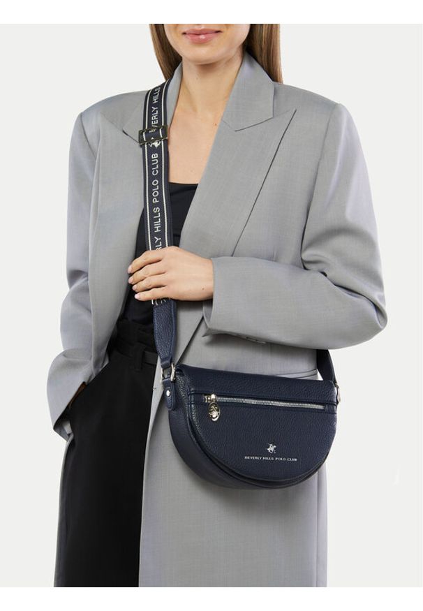 Beverly Hills Polo Club Torebka BHPC-C-009-07 Granatowy. Kolor: niebieski