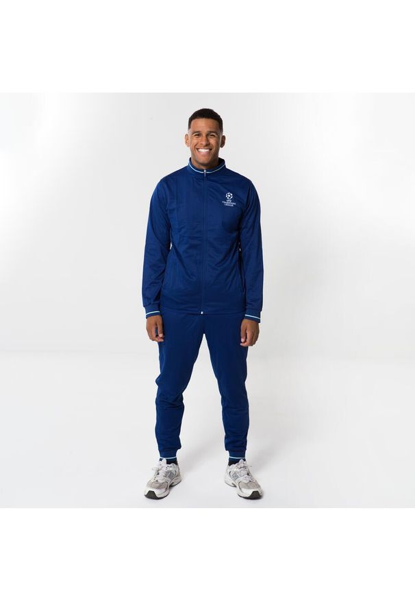 CHAMPIONS LEAGUE - Dres piłkarski dla dorosłych Champions League. Kolor: niebieski. Materiał: dresówka. Sport: piłka nożna