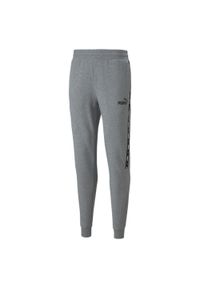 Puma Spodnie Ess+ Tape 84738803. Kolor: wielokolorowy, czarny, szary